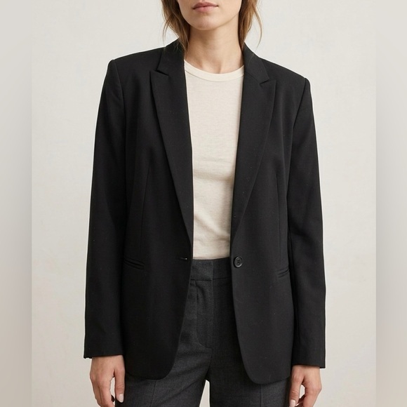Robert Rodriguez Harlie Single Button Tailored Blazer Black 8